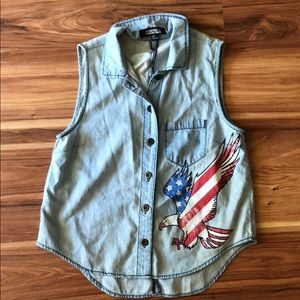 Forever 21 Tops - American denim sleeveless top Forever 21 Tops - American denim sleeveless top